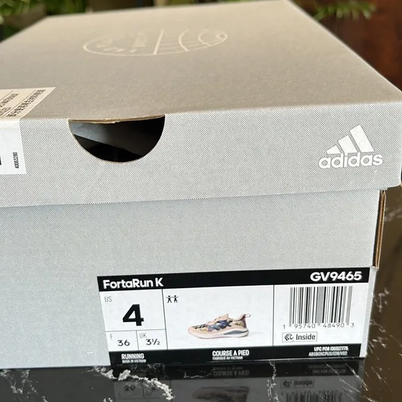 💖👟 adidas Kids' FortaRun Cloudfoam Running Shoes- Bliss Orange, Magic Grey-4