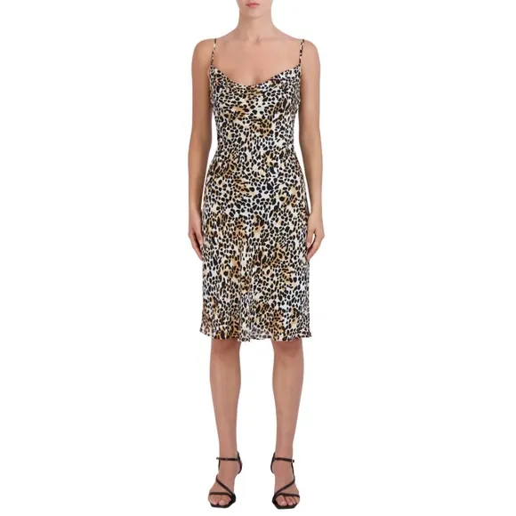 🆕 BCBG Plus Size Leopard Slip Dress Sizes XL (16-18) &amp; XXL (20)