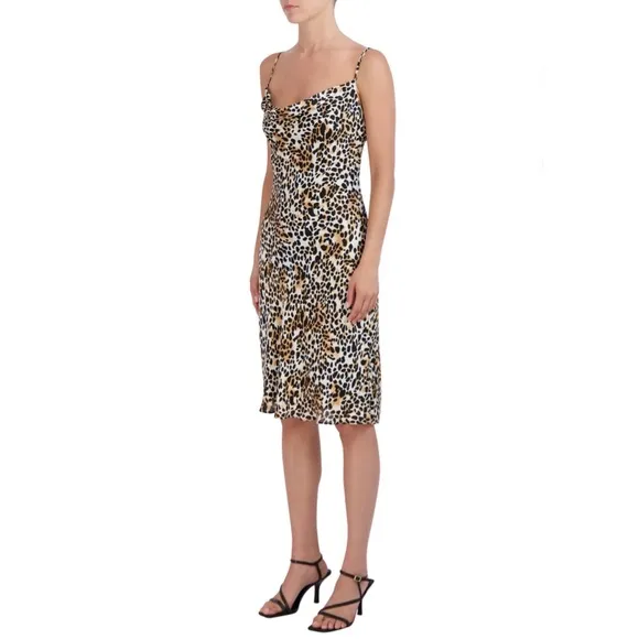 🆕 BCBG Plus Size Leopard Slip Dress Sizes XL (16-18) &amp; XXL (20)