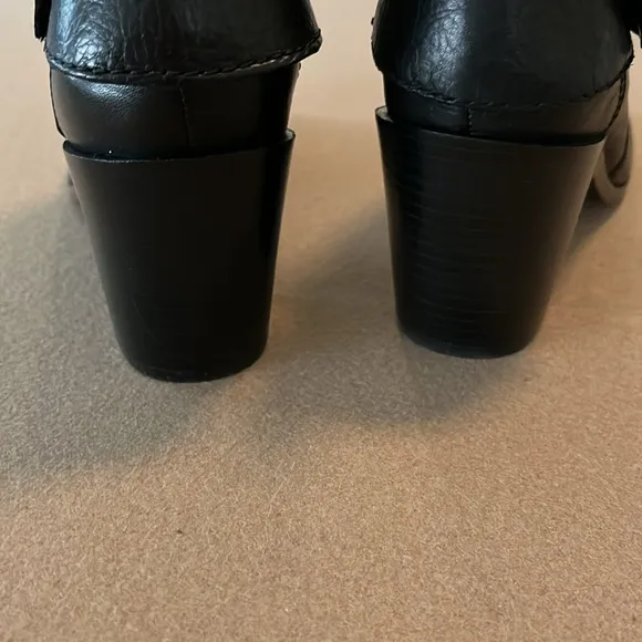 🆕 NWB Nine West Gwen Black Leather Ankle Boots - 8.5