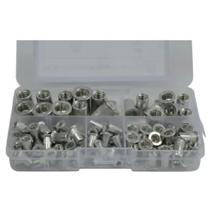 100pc Metric Aluminium Nutserts Grab Kit