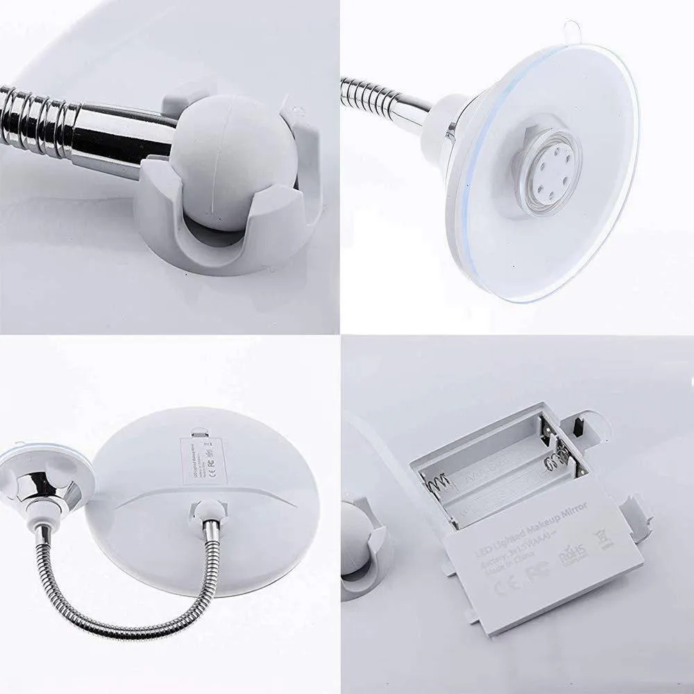 10x Zoom LED Makeup Mirror