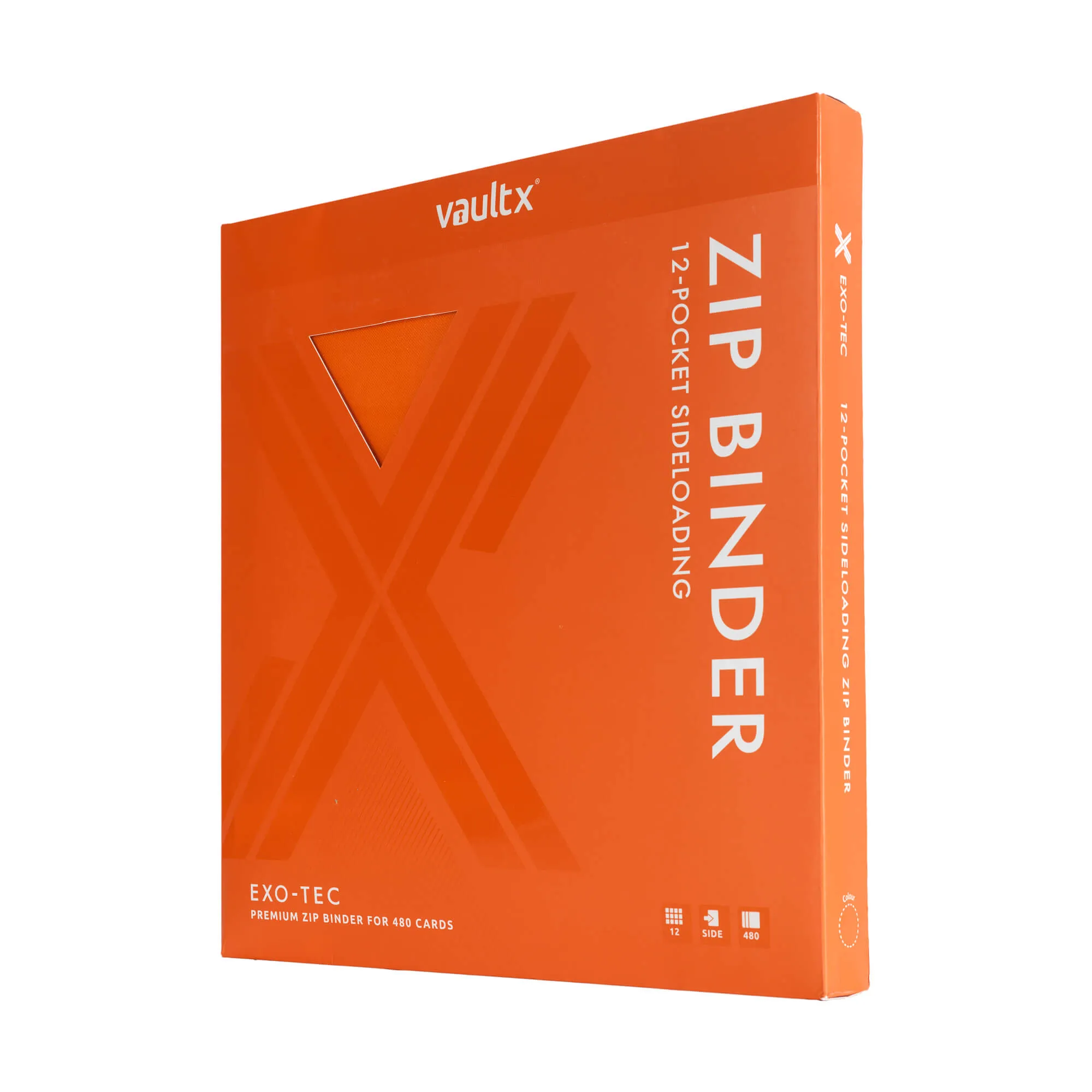 12-Pocket Exo-Tec® Zip Binder Just Orange