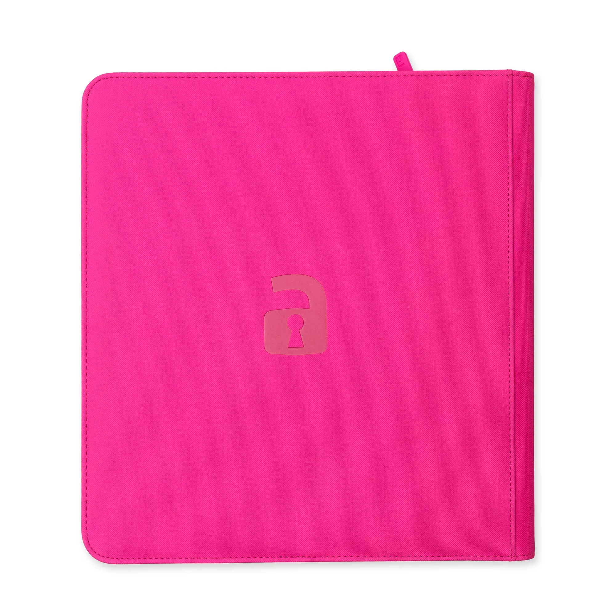 12-Pocket Exo-Tec® Zip Binder Neon Pink
