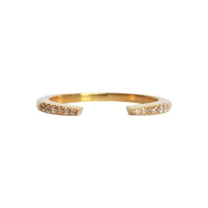 14K Angel Halo Diamond Ring Band