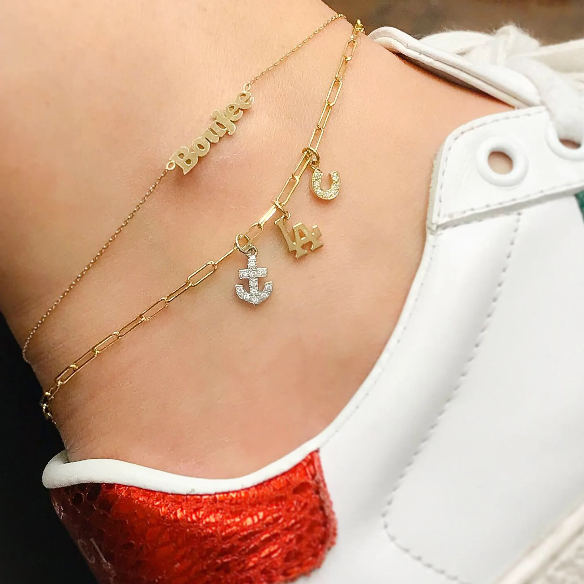 14K Gold LA Logo Necklace