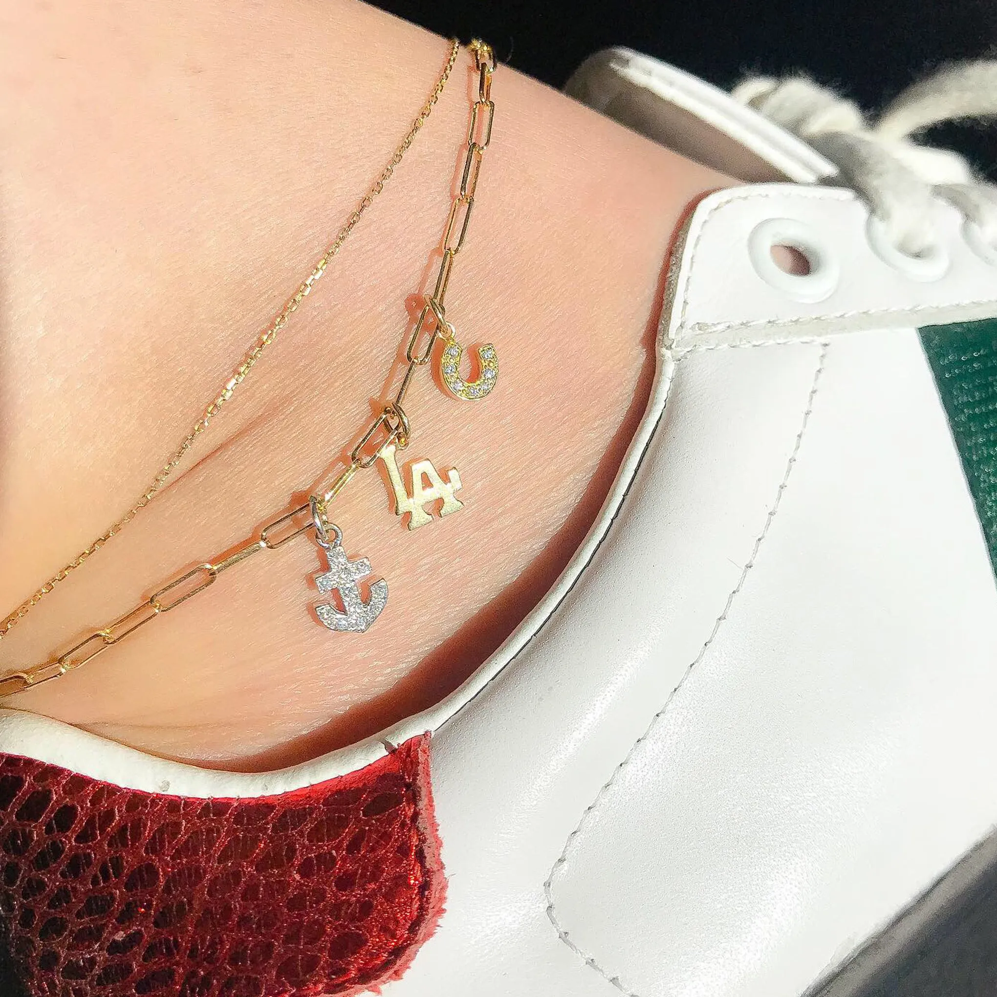 14K Gold LA Logo Necklace