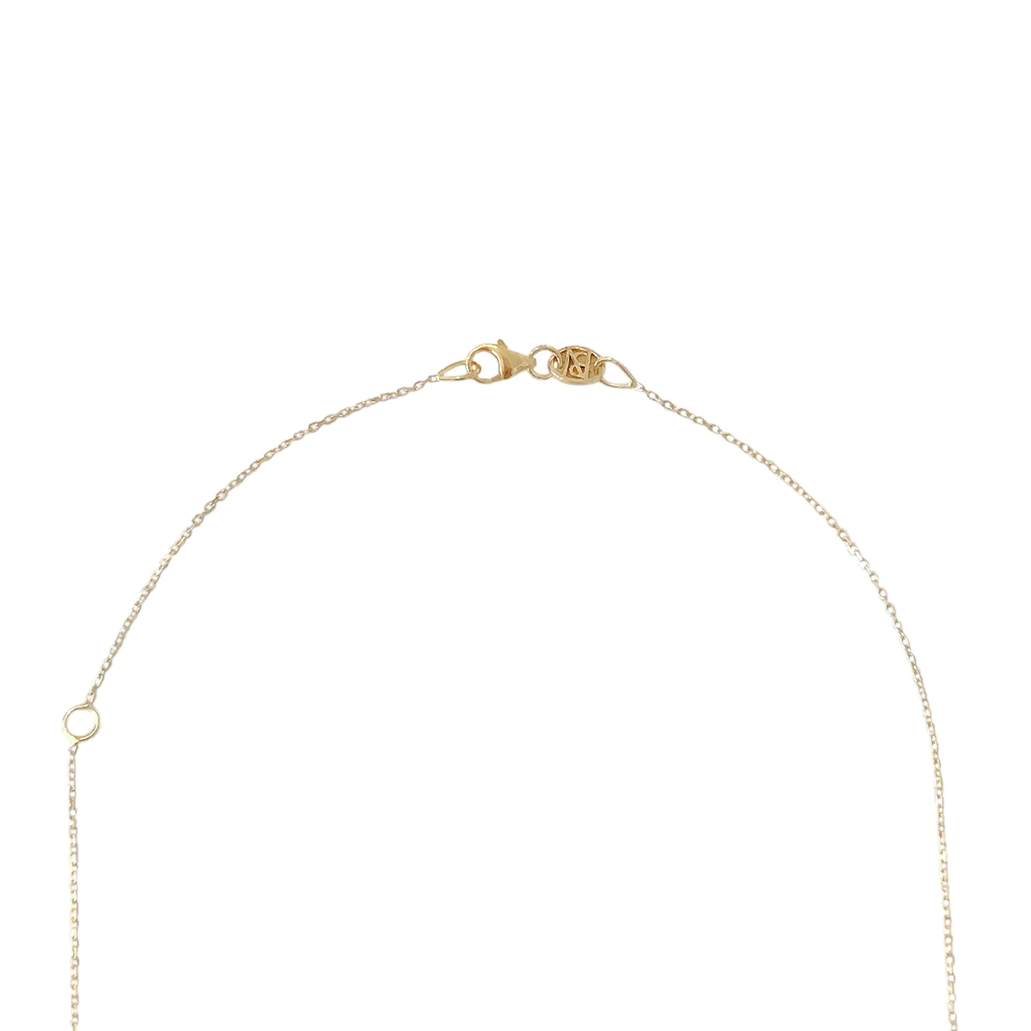 14K Gold SD Logo Necklace