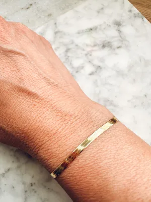 14K Herringbone Bracelet