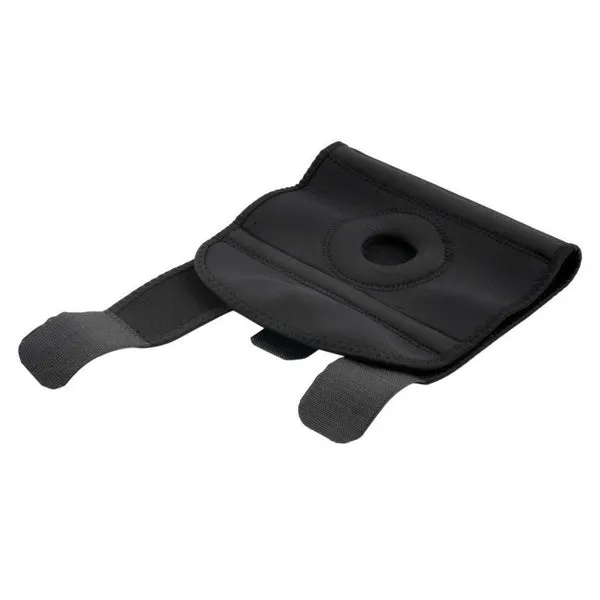 1pc Adjustable Strap Elastic Patella Sports Support Brace Black Neoprene Knee