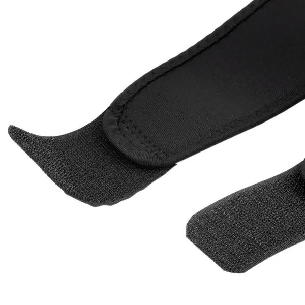 1pc Adjustable Strap Elastic Patella Sports Support Brace Black Neoprene Knee