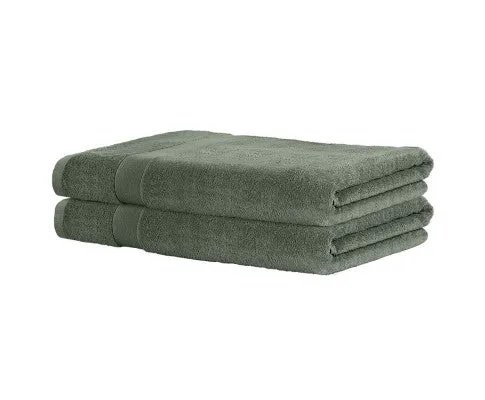 2 Pack Bath Sheets Set Cotton Extra Large Towel Green