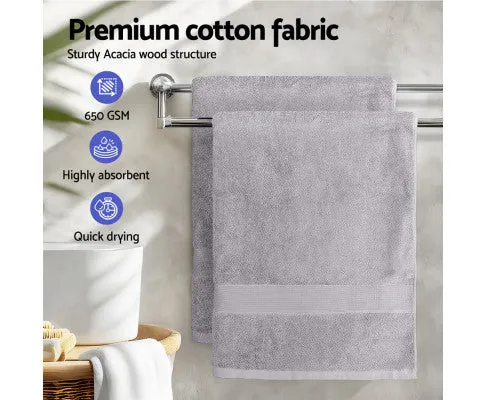 2 Pack Bath Sheets Set Cotton Extra Large Towel Grey