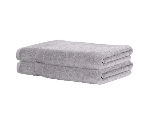 2 Pack Bath Sheets Set Cotton Extra Large Towel Grey