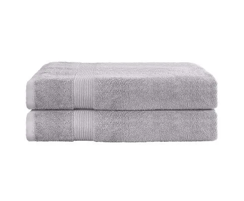 2 Pack Bath Sheets Set Cotton Extra Large Towel Grey