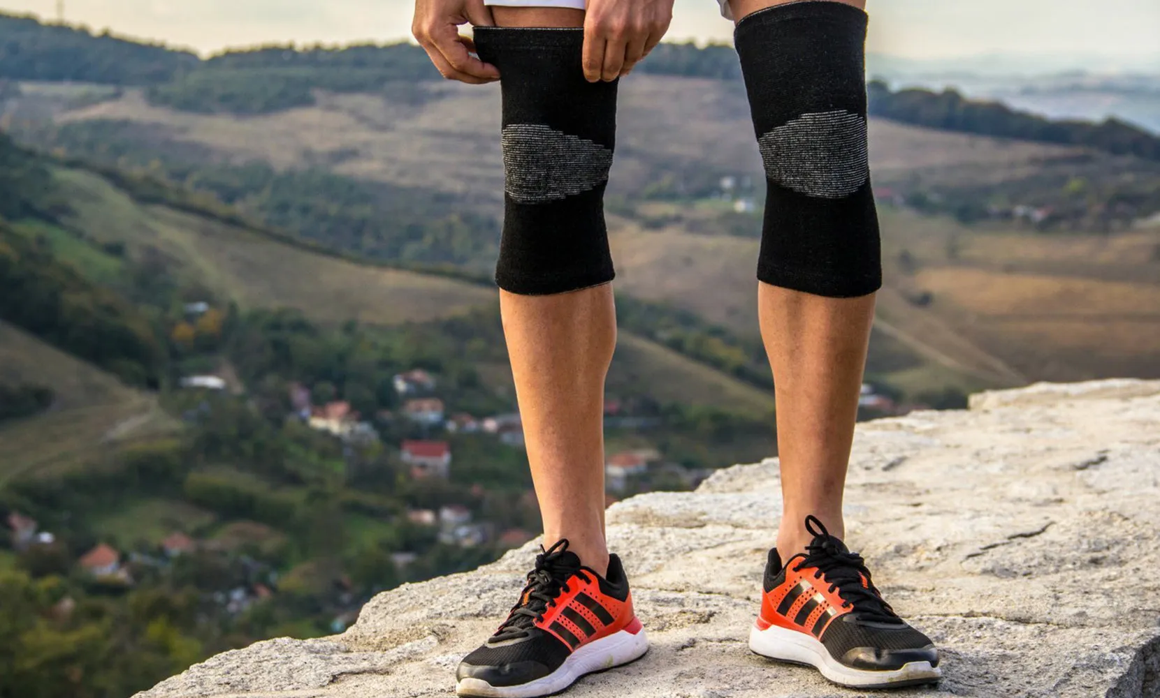 2-Pairs: Bamboo Pain-Relief Compression Knee Support Brace