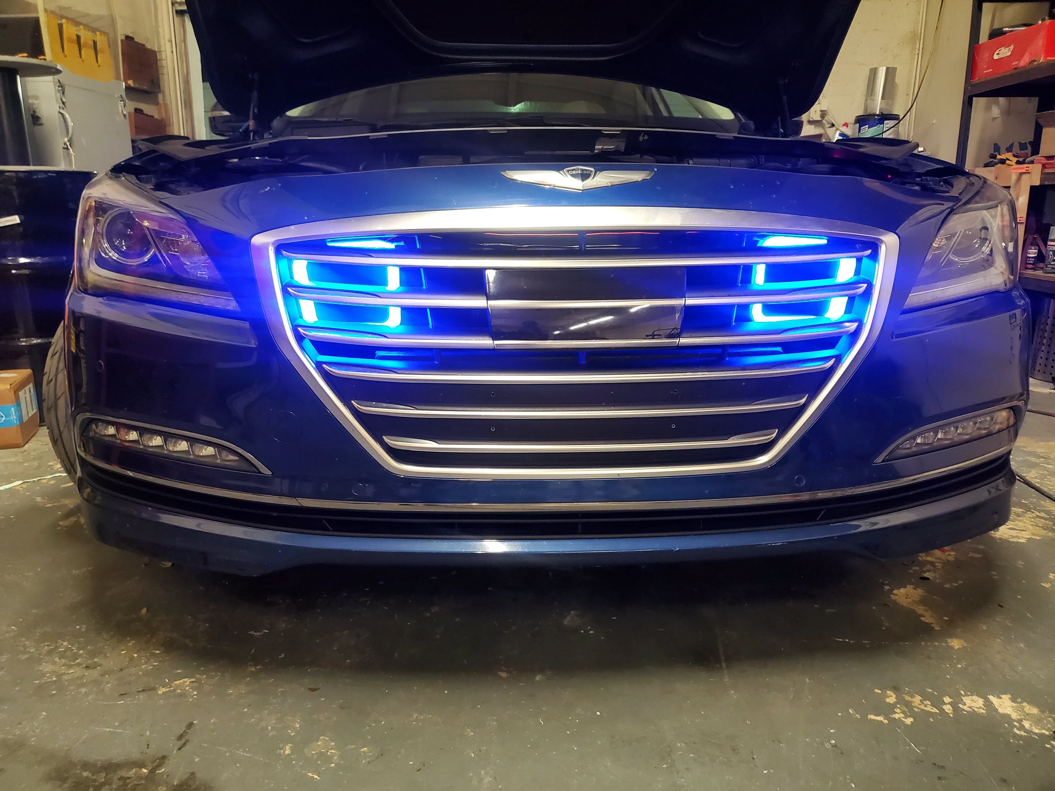 2015-2020 Genesis G80 3.3T/5.0/3.8 Dual BIG MOUTH "LIT KIT" Ram Air Intake Snorkels