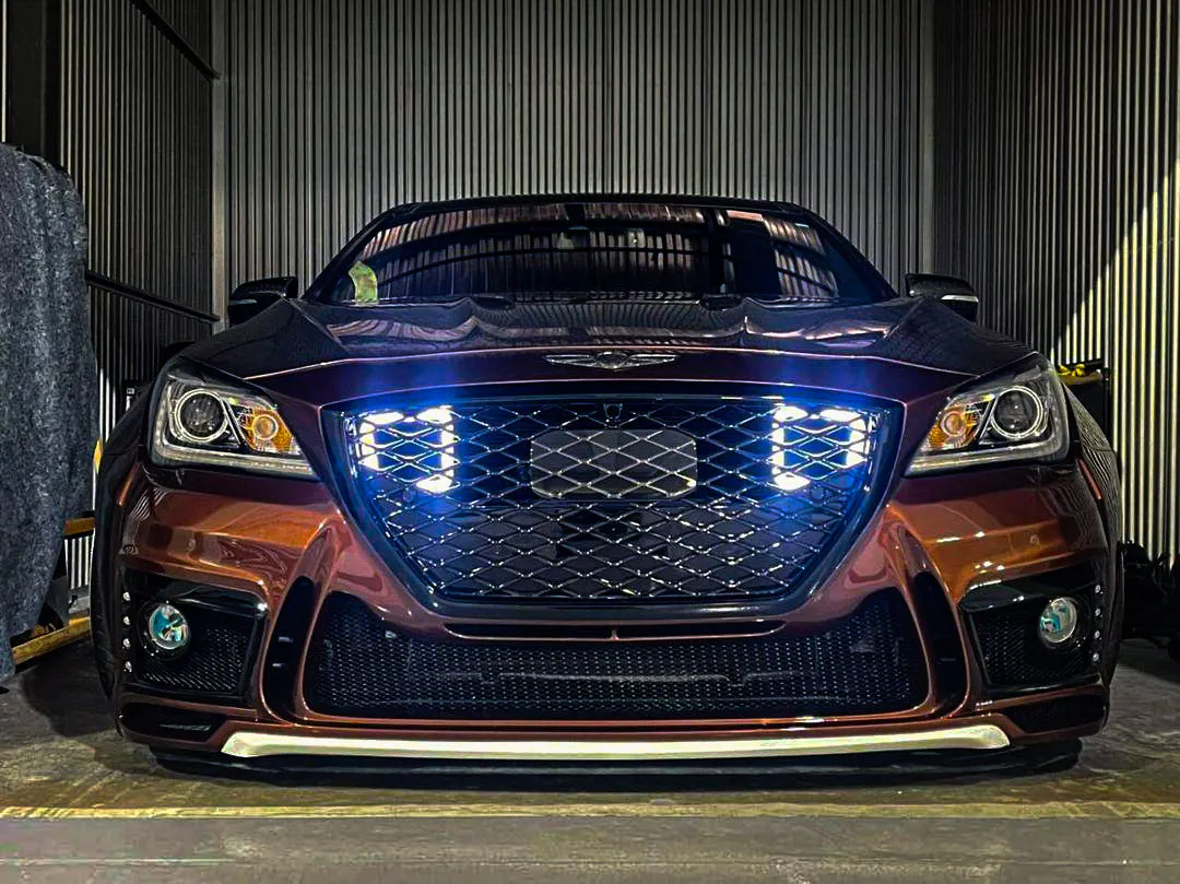 2015-2020 Genesis G80 3.3T/5.0/3.8 Dual BIG MOUTH "LIT KIT" Ram Air Intake Snorkels