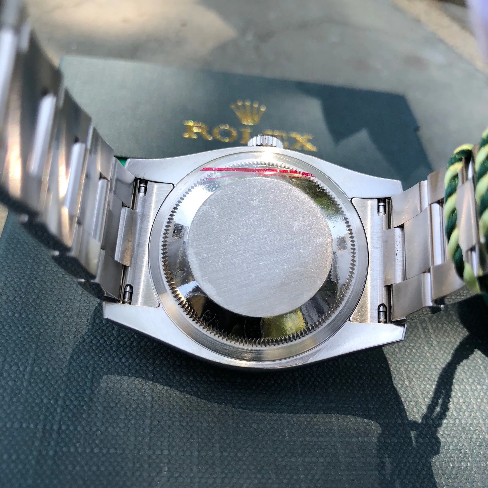 2015 Rolex Datejust 116200 Oyster Perpetual Rhodium Roman Wristwatch Box & Papers