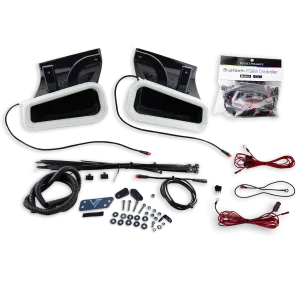 2016-2020  Infiniti Q60 Red Sport BIG MOUTH "LIT KIT" Ram Air Intake Snorkels
