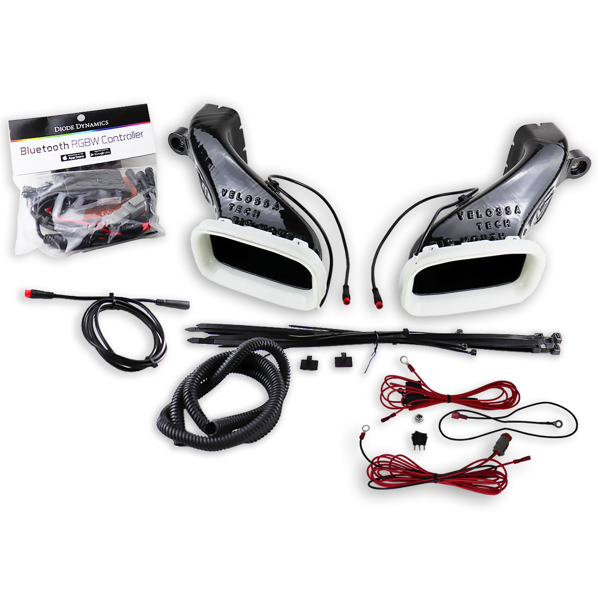 2017-2023  Kia Stinger 3.3T/2.0T/2.5T Dual BIG MOUTH "LIT KIT" Ram Air Intake Snorkels