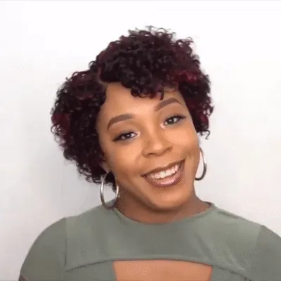 2021 New Fashion Natural Curly Pixie Cut Wig