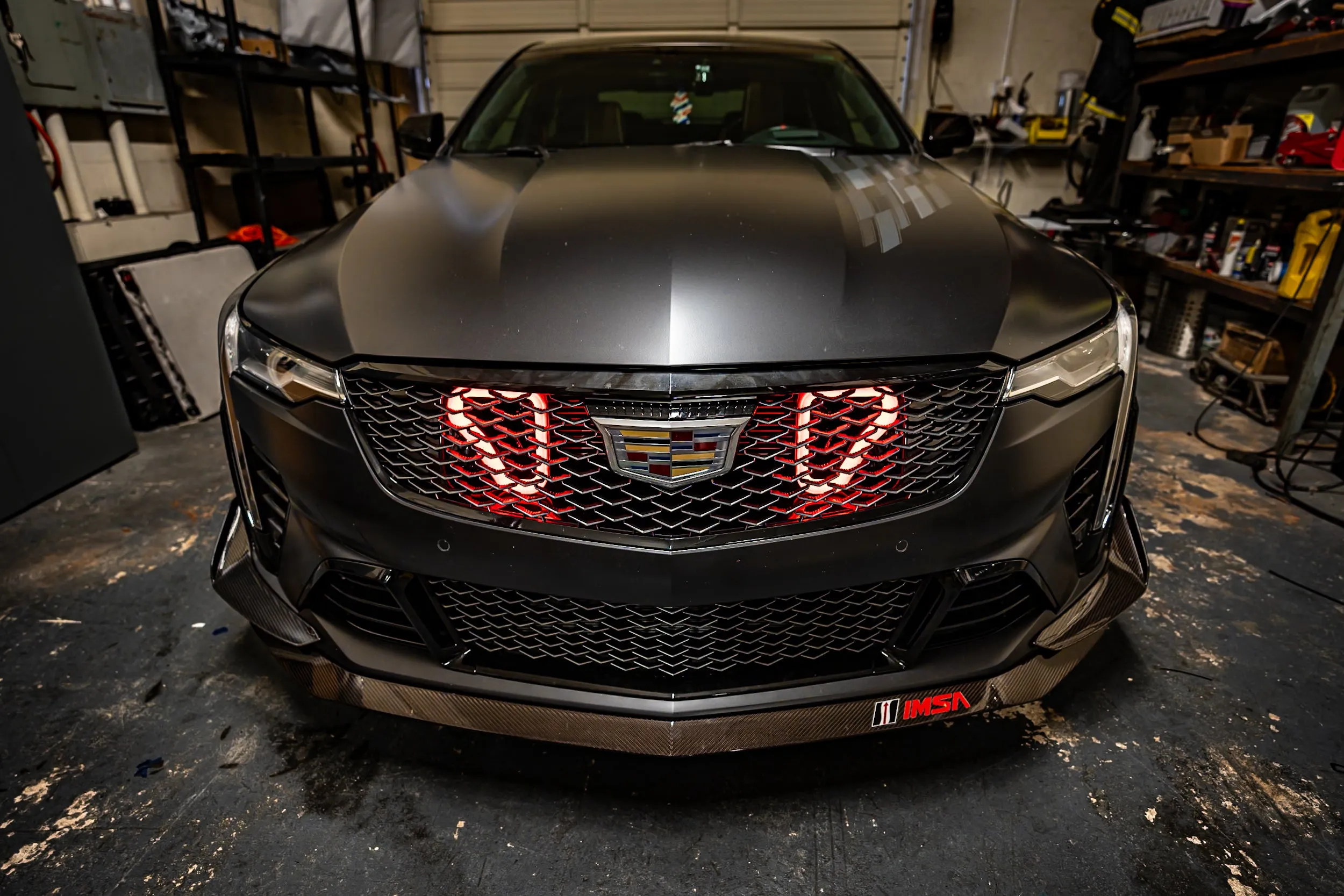 2022  Cadillac CT4-V Blackwing Dual BIG MOUTH "LIT KIT" Ram Air Intake Snorkel