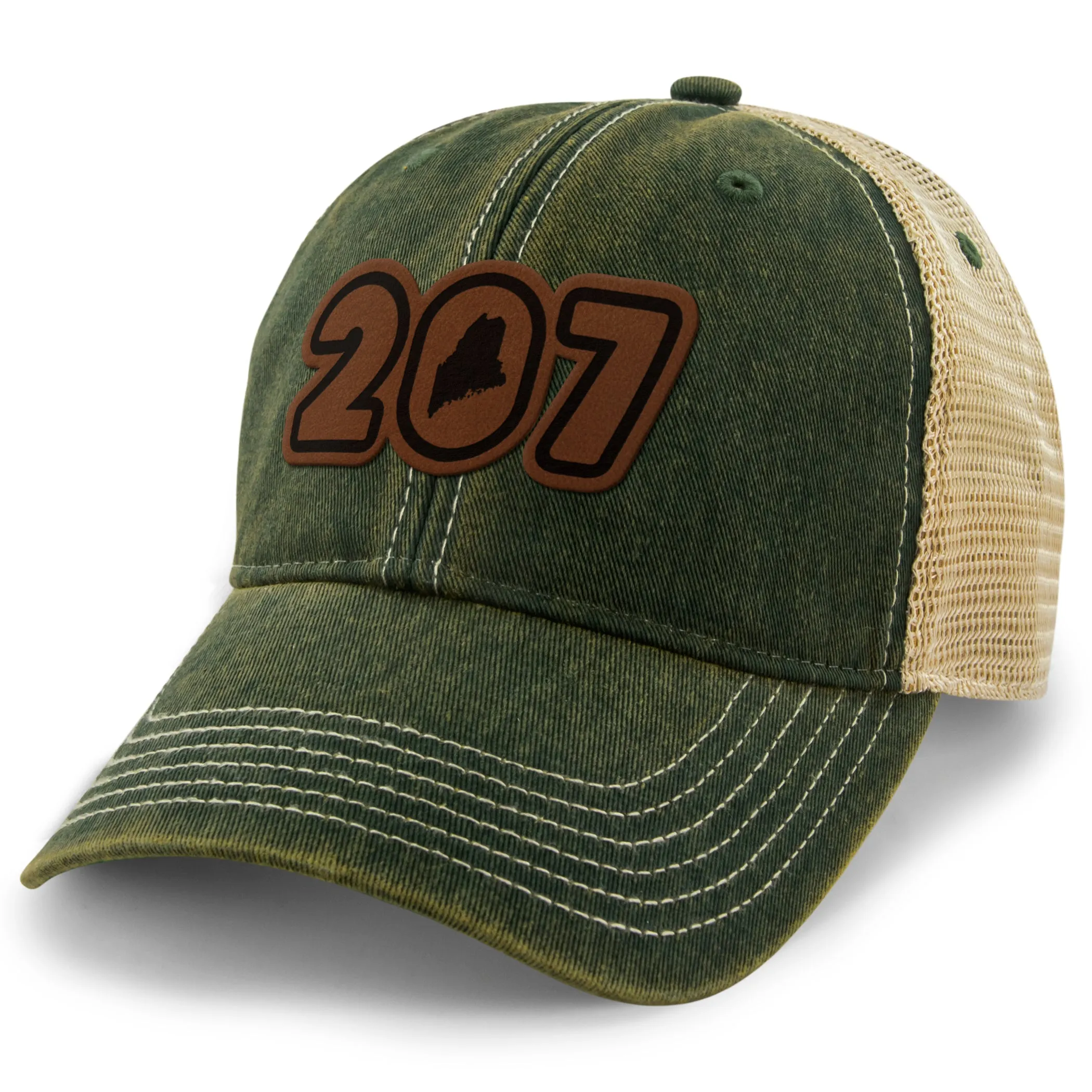 207 Maine Leather Patch Dirty Water Trucker