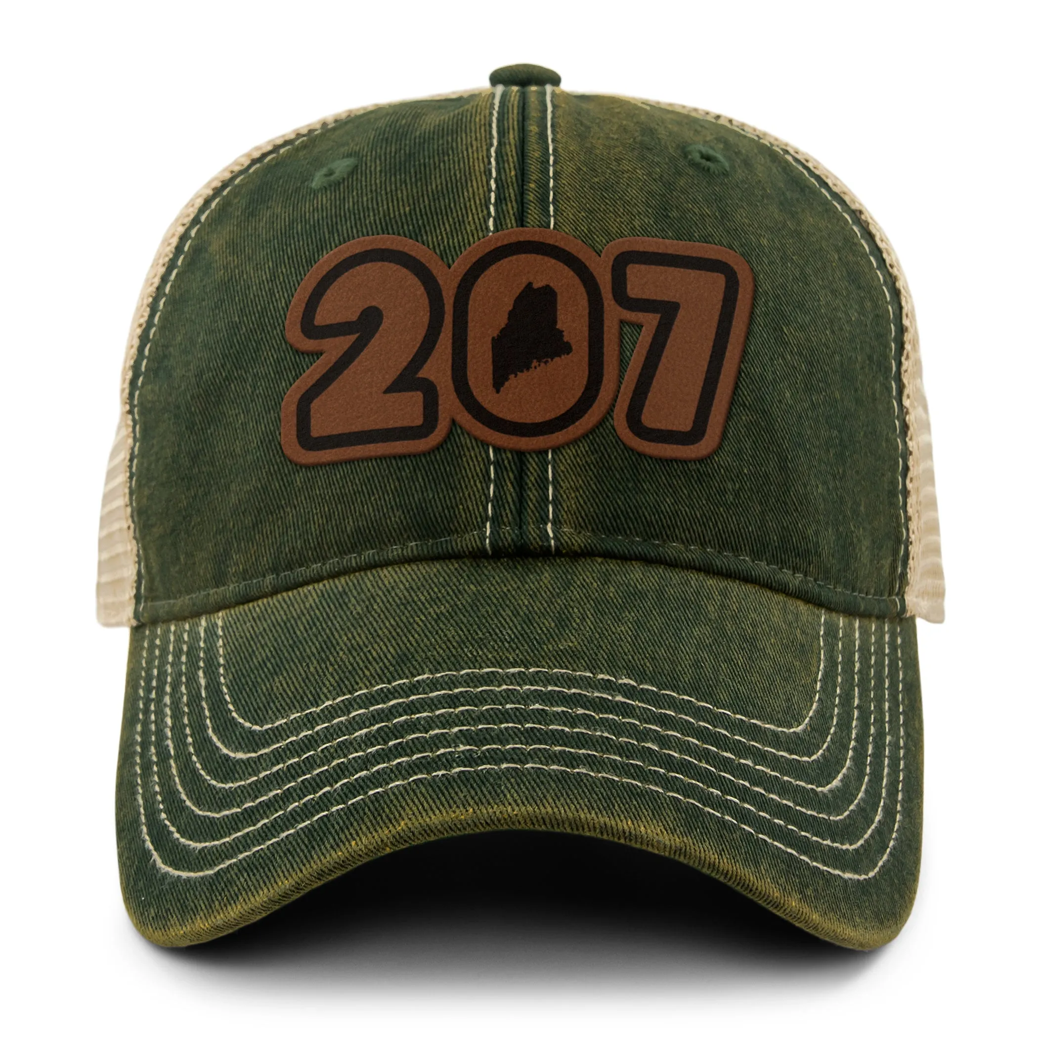 207 Maine Leather Patch Dirty Water Trucker