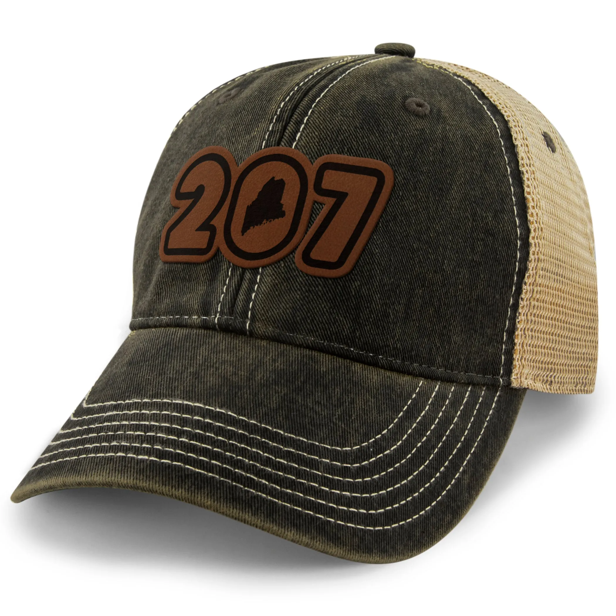 207 Maine Leather Patch Dirty Water Trucker