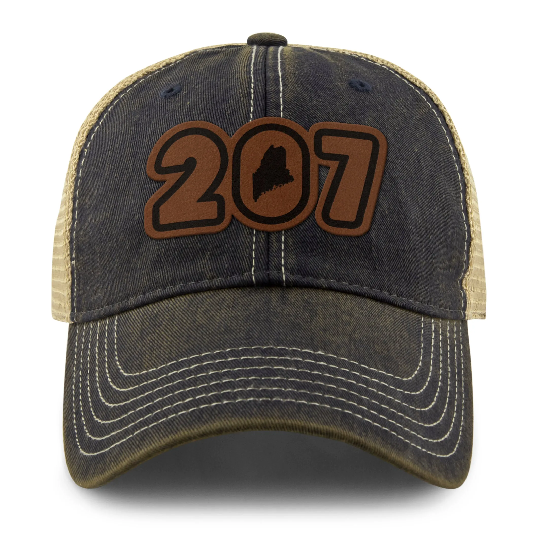 207 Maine Leather Patch Dirty Water Trucker
