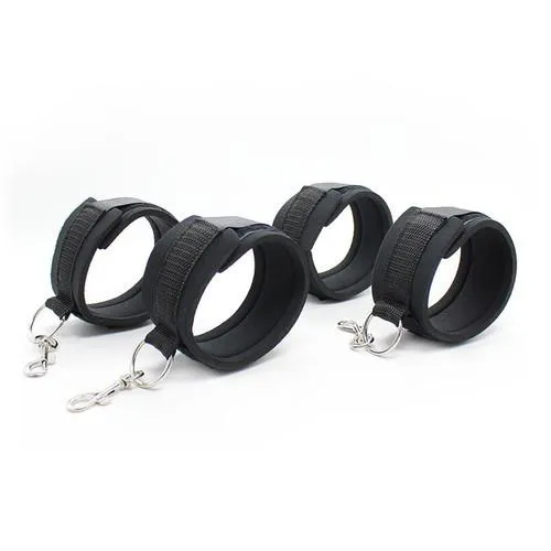 2231M      Bed Bindings Bondage Padded Wrist & Ankle Cuffs and Bed Straps Starter Kit