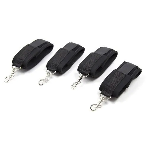 2231M      Bed Bindings Bondage Padded Wrist & Ankle Cuffs and Bed Straps Starter Kit