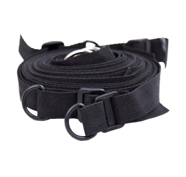 2389M      My Pleasure Wrist and Ankle Cuffs with 4 Tie Down Tether Straps Set