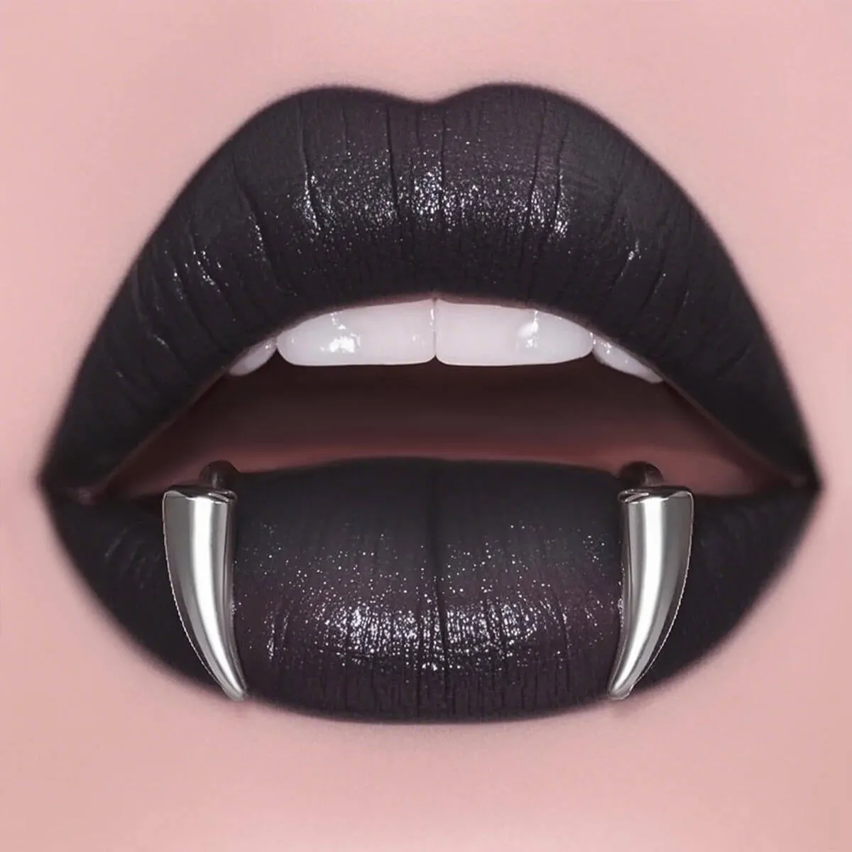 2Pcs 316L Stainless Steel Fake Lip Ring