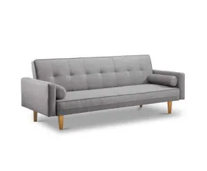 3 Seater Fabric Lounge Chair - Grey