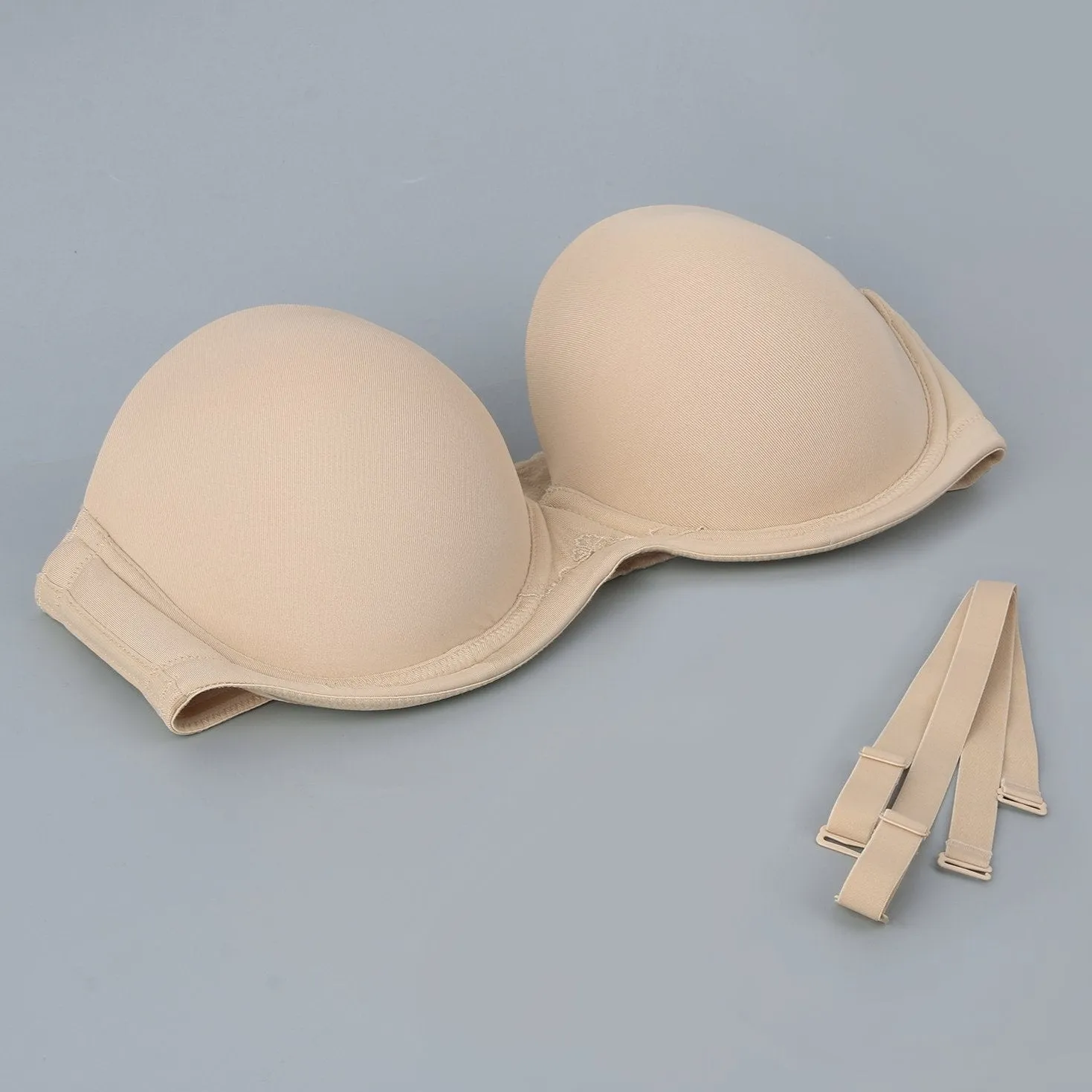 356 Multiway Strapless Full Figure Bra Beige