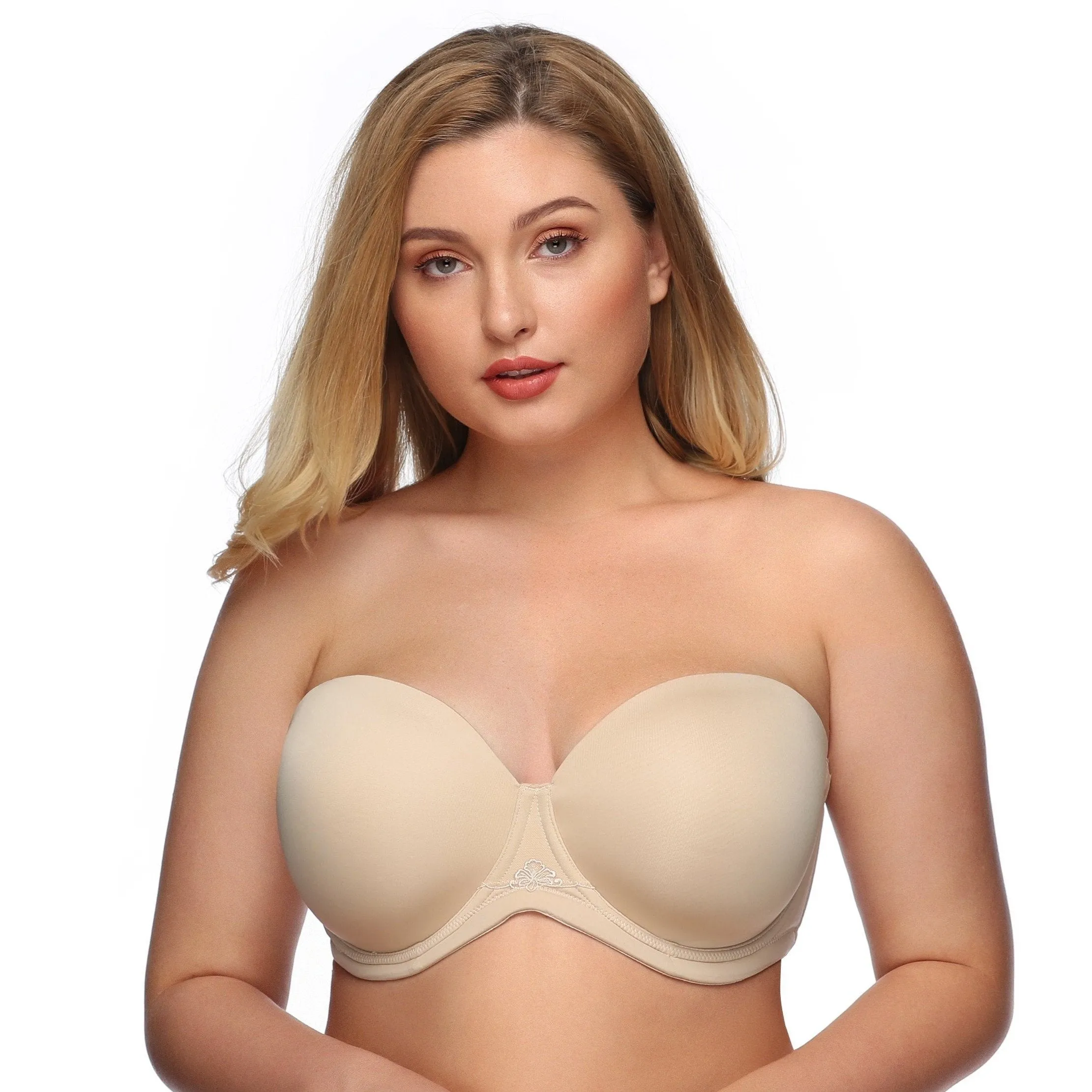 356 Multiway Strapless Full Figure Bra Beige