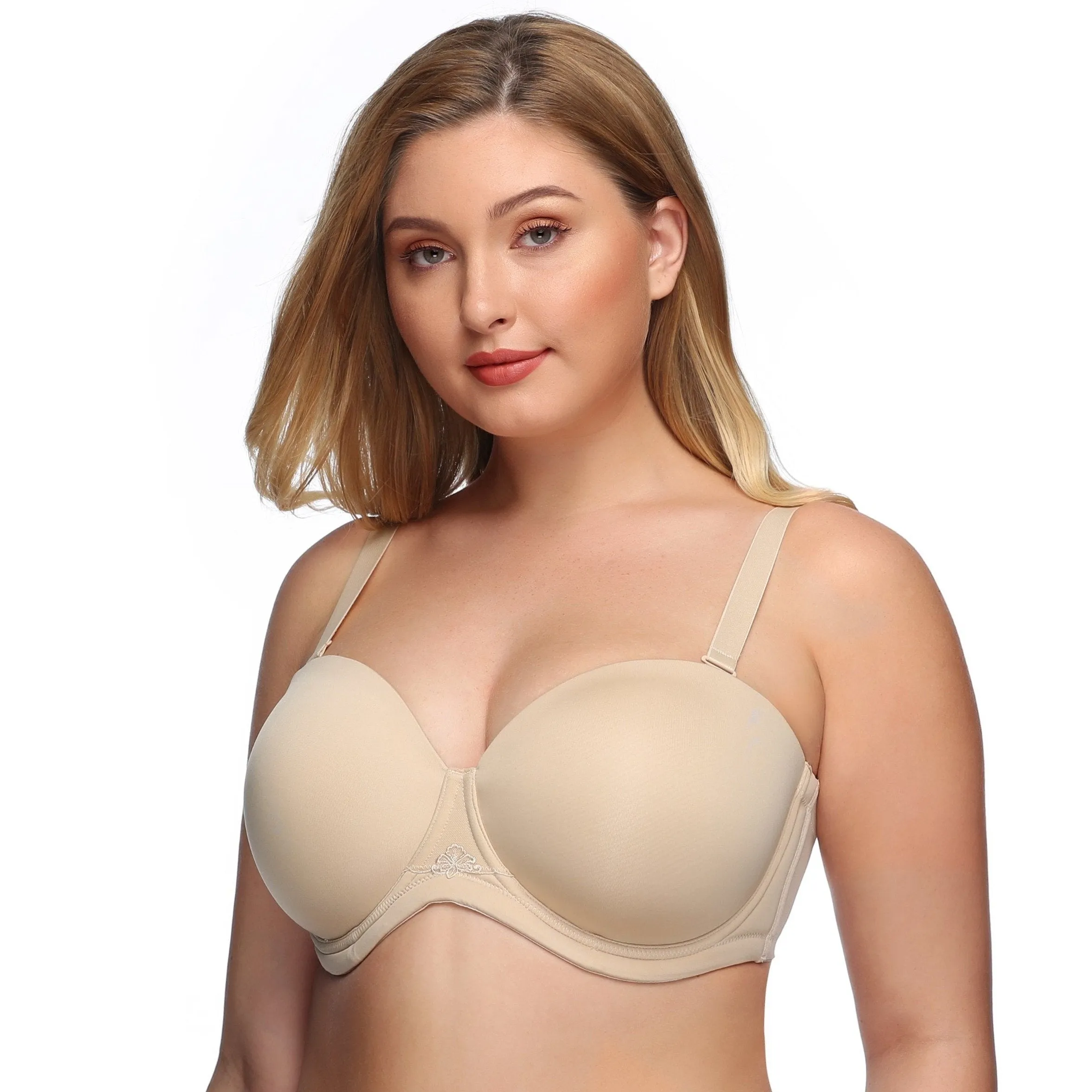 356 Multiway Strapless Full Figure Bra Beige