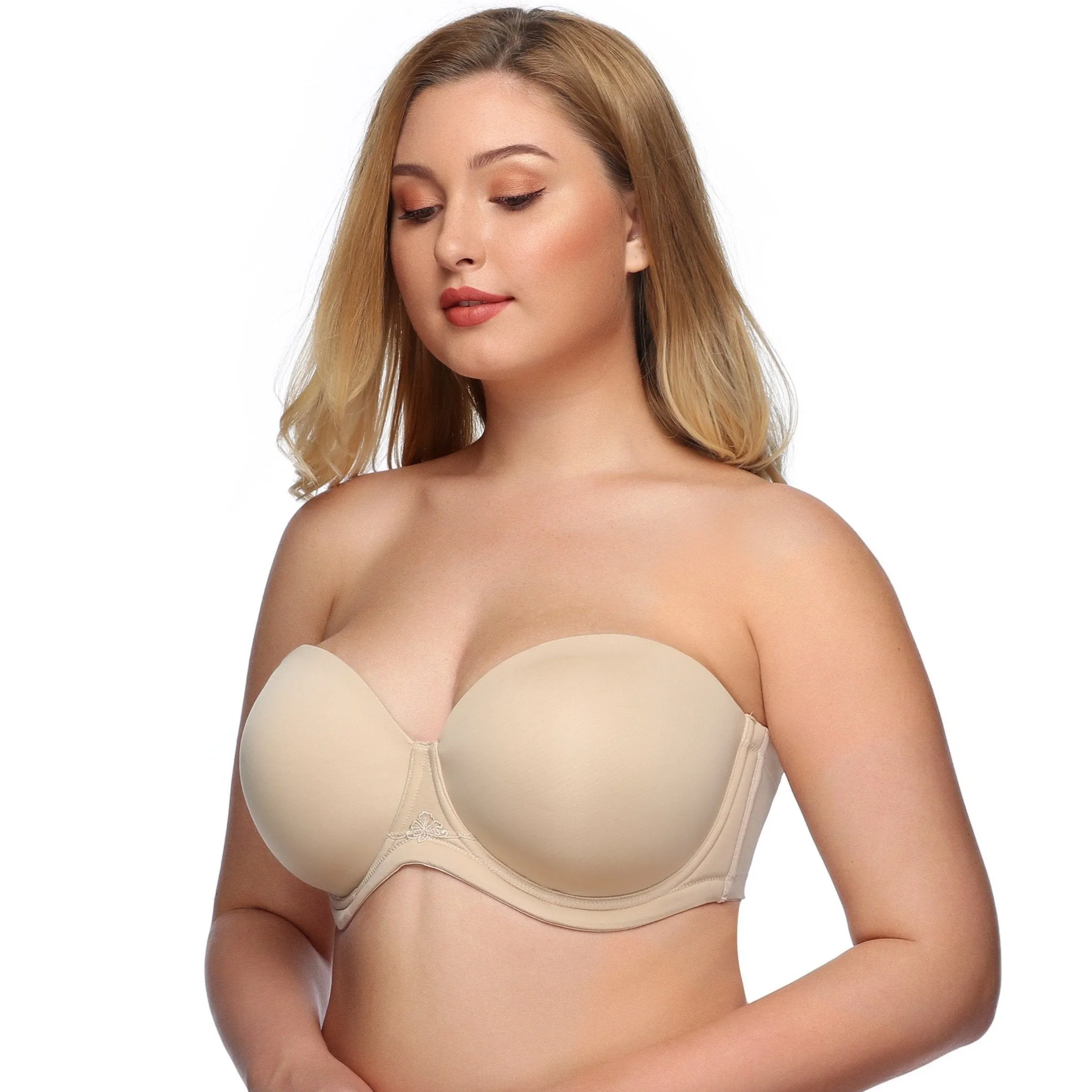 356 Multiway Strapless Full Figure Bra Beige