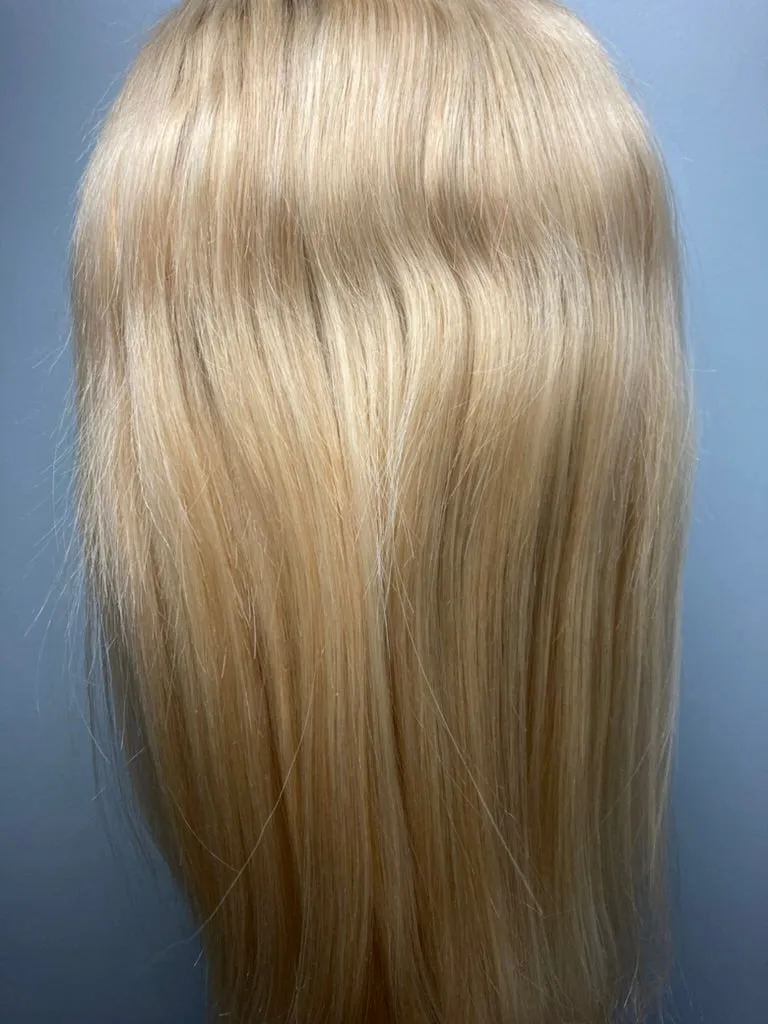 #4-613 Brown with Blonde 13X6 Lace Front Human Hair Wig
