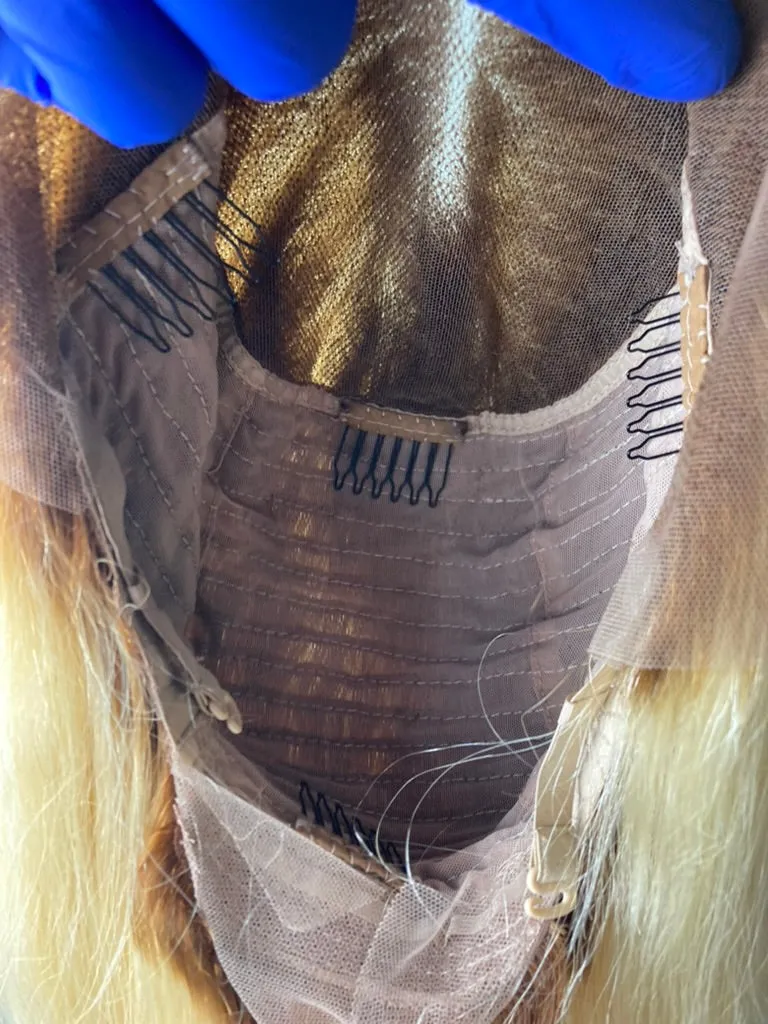 #4-613 Brown with Blonde 13X6 Lace Front Human Hair Wig