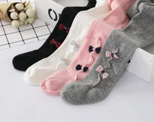 4-pack Breathable Little Girls Thick Tights Leggings
