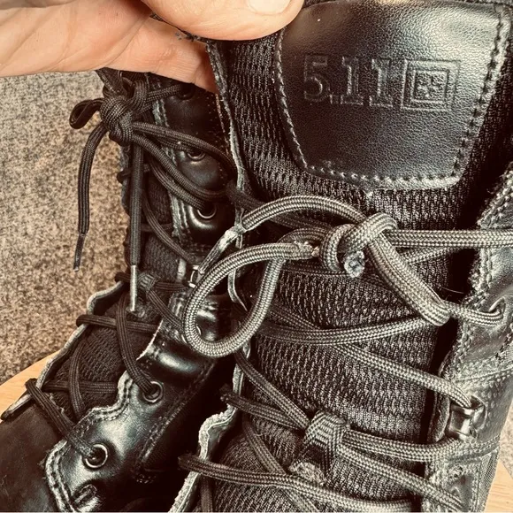 5.11 Atac 2.0 Storm Tactical Boots Sz Men’s 10.5 Combat Lace Up Side Zip