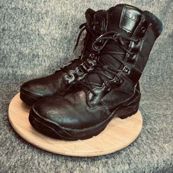 5.11 Atac 2.0 Storm Tactical Boots Sz Men’s 10.5 Combat Lace Up Side Zip