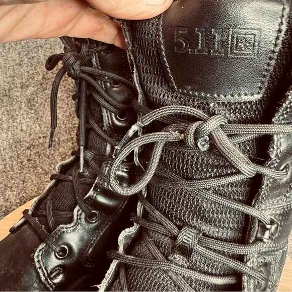 5.11 Atac 2.0 Storm Tactical Boots Sz Men’s 10.5 Combat Lace Up Side Zip