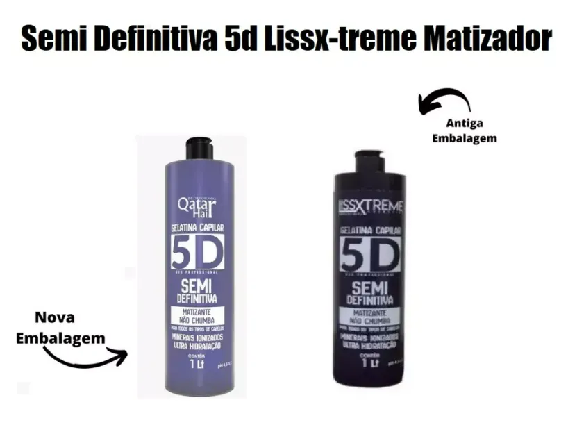 5D System Semi-Definitive Tinting Progressive Brush Gelatin 1L - Liss Xtreme