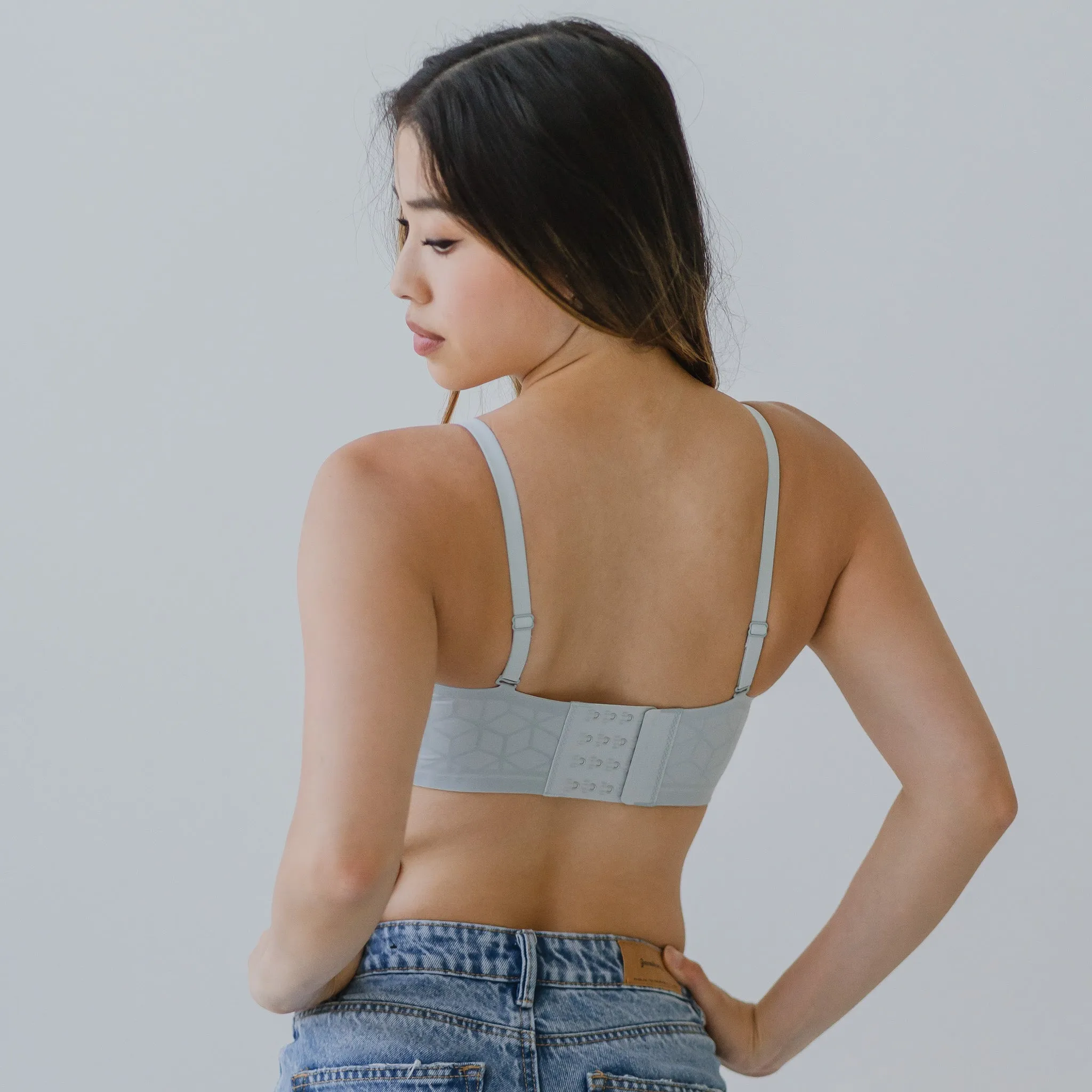 5D Ultra-Ventilation Lightweight Wireless Bandeau (In-built Padding) in Pearl Ice (Size S Only)