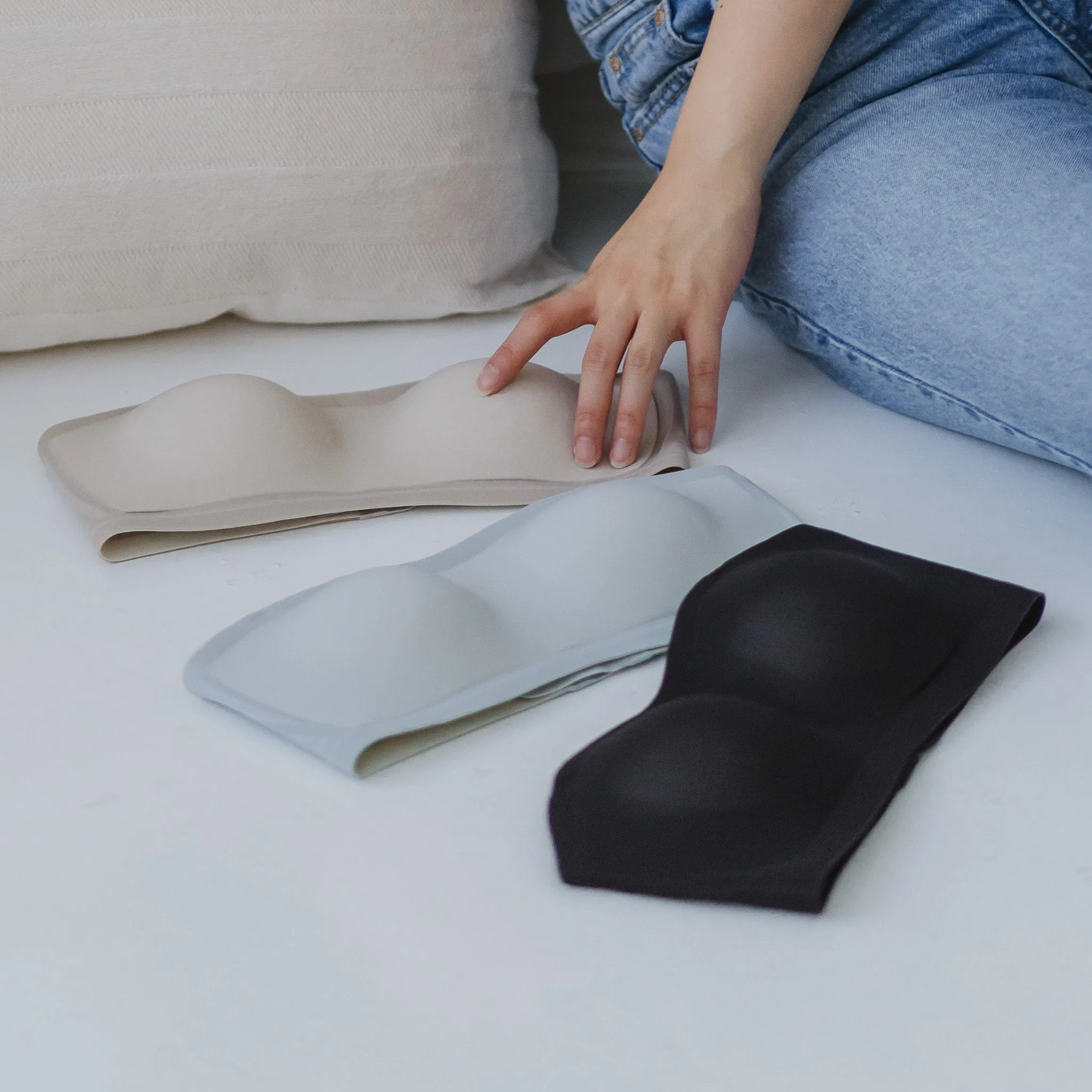 5D Ultra-Ventilation Lightweight Wireless Bandeau (In-built Padding) in Pearl Ice (Size S Only)