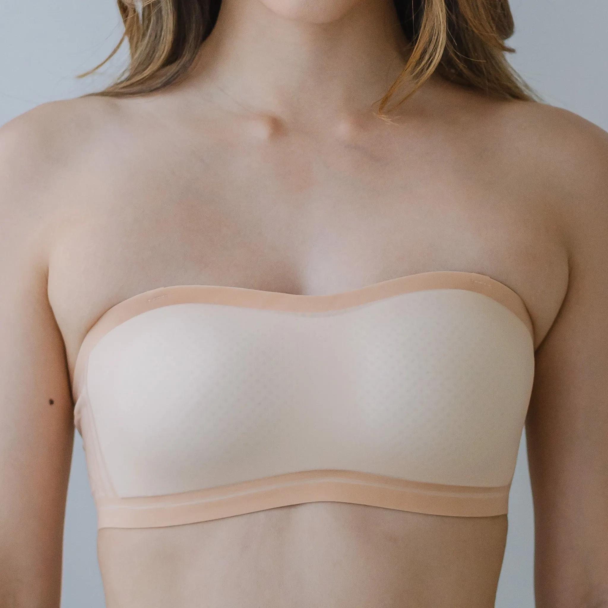 5D Ultra-Ventilation Lightweight Wireless Bandeau (In-built Padding) in Pearl Nude (Size S Only)